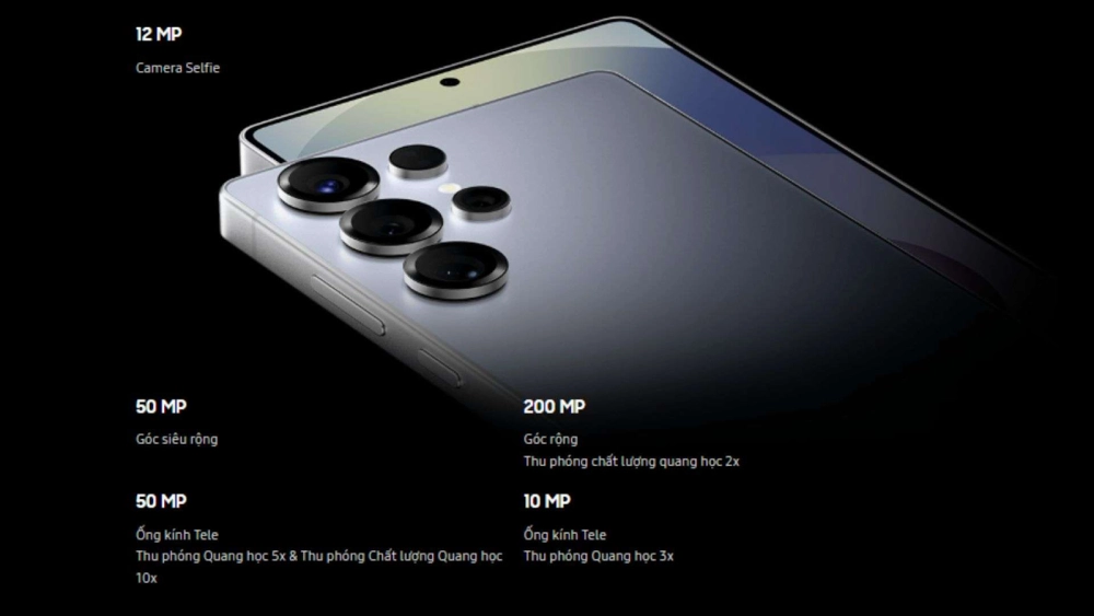 Cụm camera 200MP của Galaxy S25 Ultra